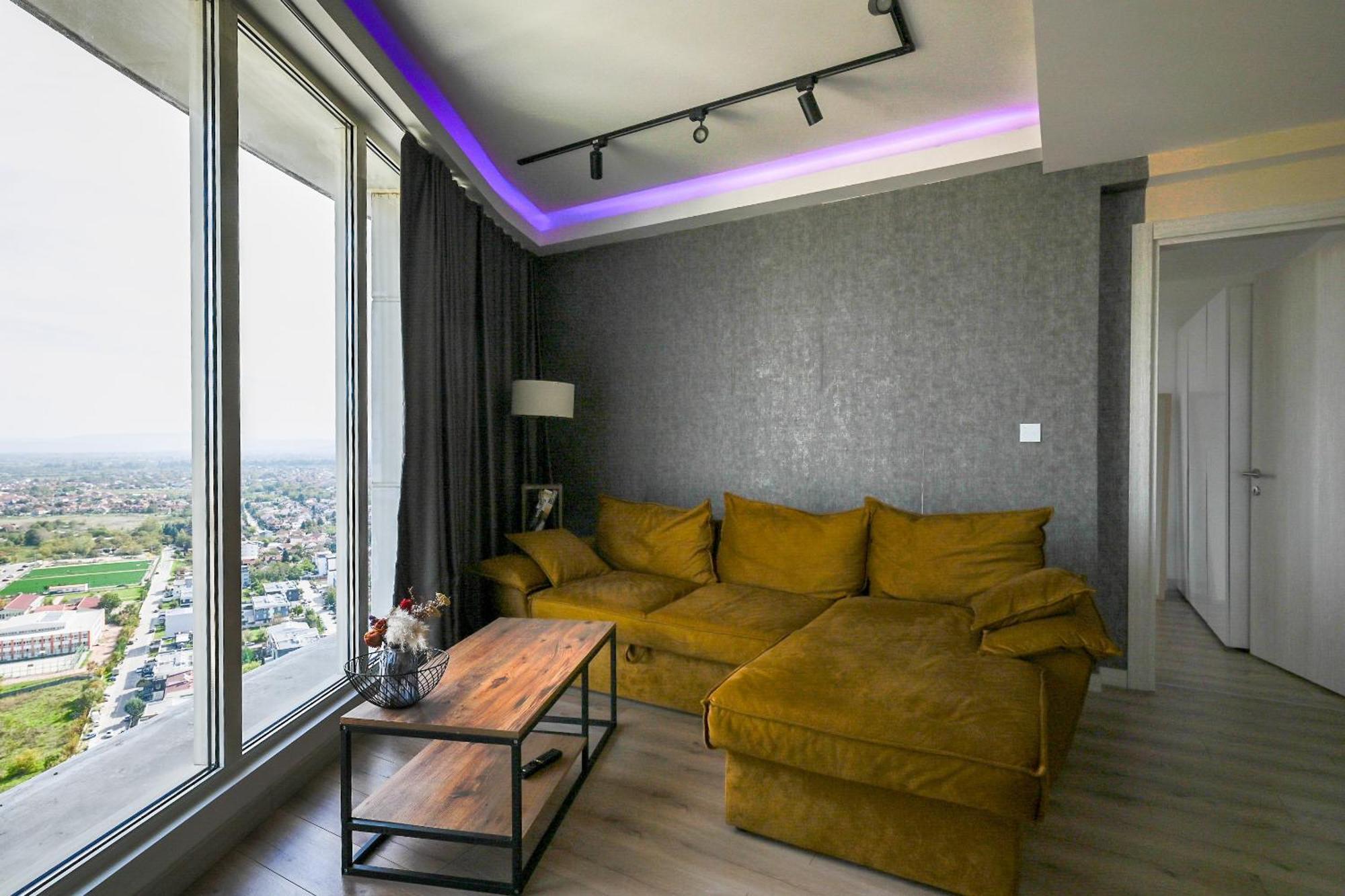 Alfred Sky Smart Apartment 29Th Spa Included Скоп'є Екстер'єр фото